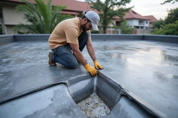 Roof Waterproofing work example
